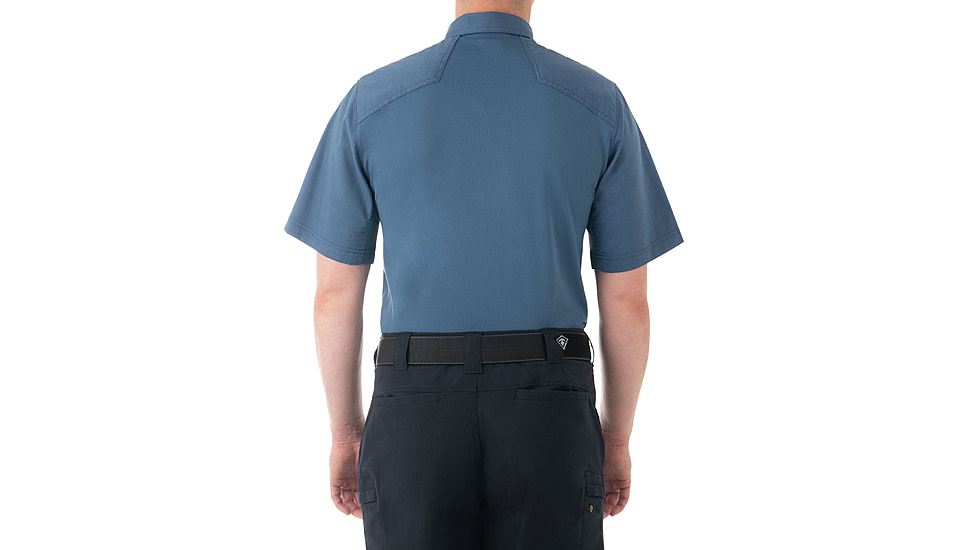 First Tactical V2 Pro Perf Short Sleeve Shirt - Mens, French Blue, Regular/3XL, 112012-484-3XL-R