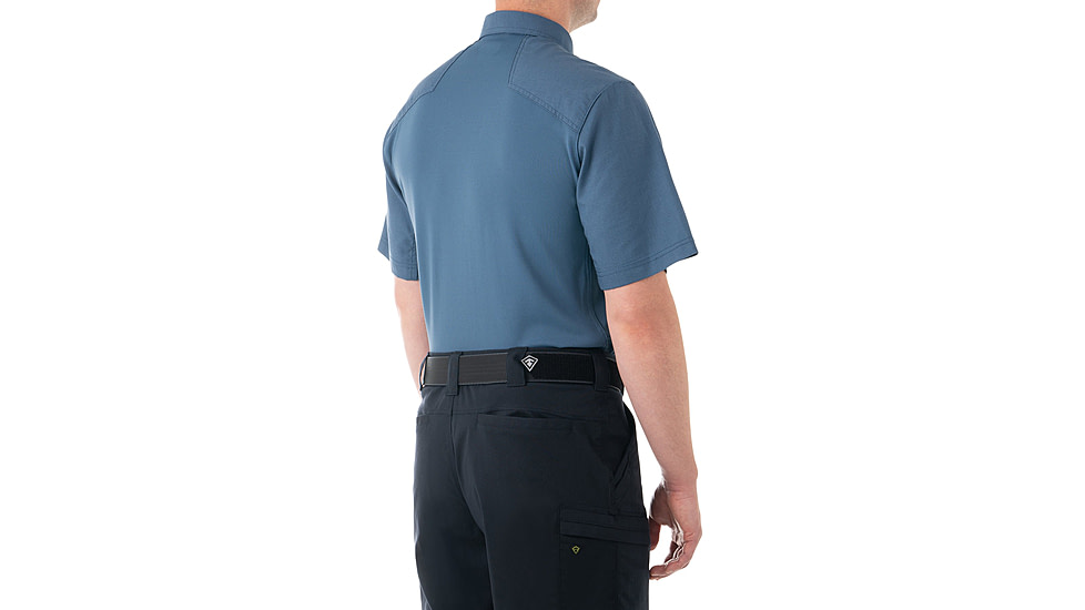 First Tactical V2 Pro Perf Short Sleeve Shirt - Mens, French Blue, Regular/3XL, 112012-484-3XL-R