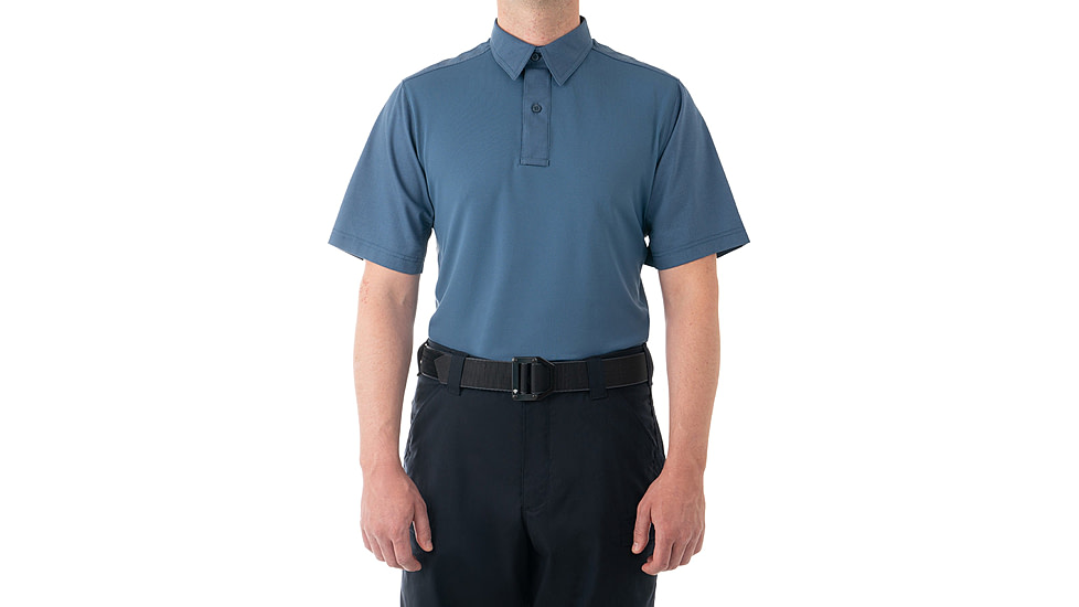 First Tactical V2 Pro Perf Short Sleeve Shirt - Mens, French Blue, Regular/3XL, 112012-484-3XL-R