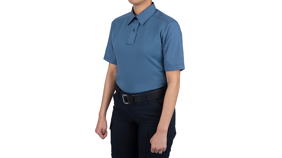 First Tactical V2 Pro Perf Short Sleeve Shirt - Women's, Regular, French Blue, Large, 122012-484-L-R