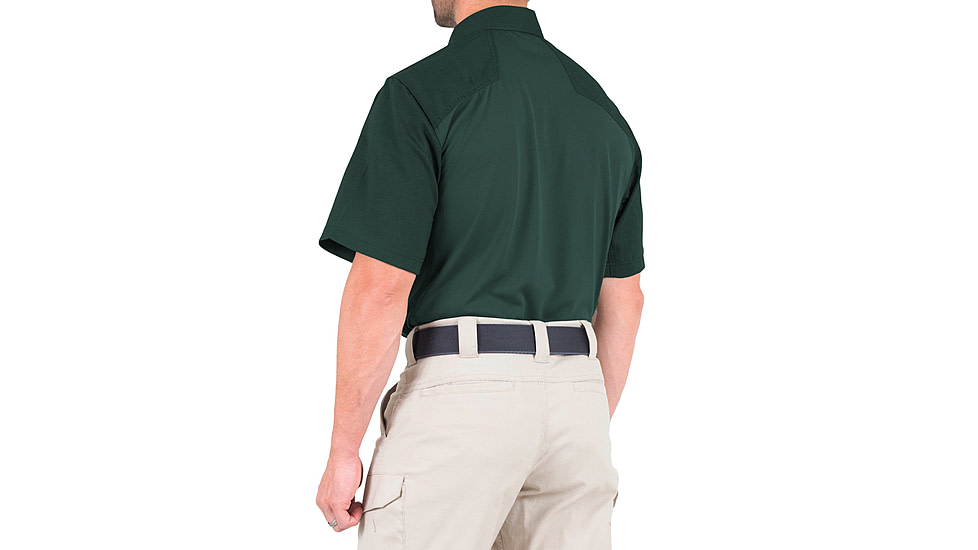 First Tactical V2 Pro Performance Short Sleeve Shirt - Mens, Spruce Green, 2XL, T, 112012-812-XXL-T
