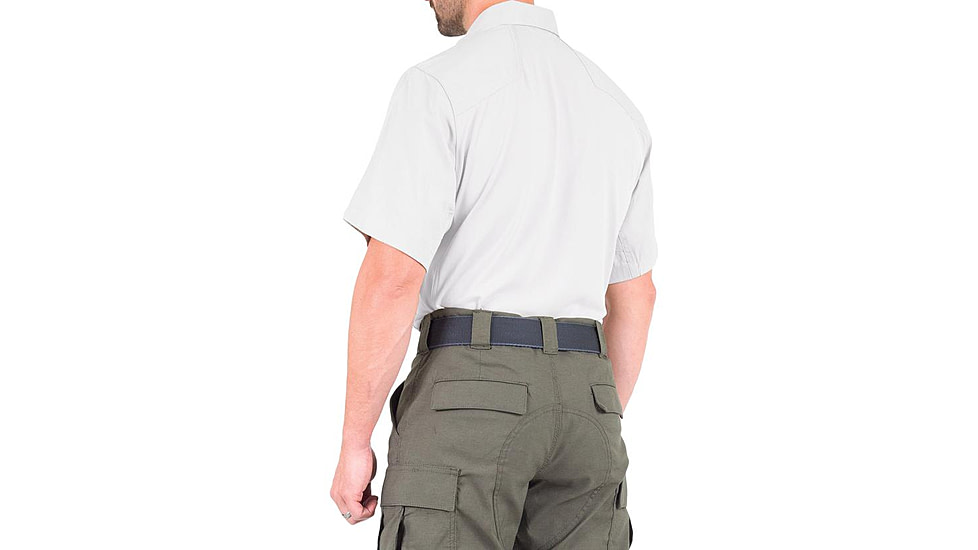 First Tactical V2 Pro Performance Short Sleeve Shirt - Mens, White, Large, T, 112012-010-L-T