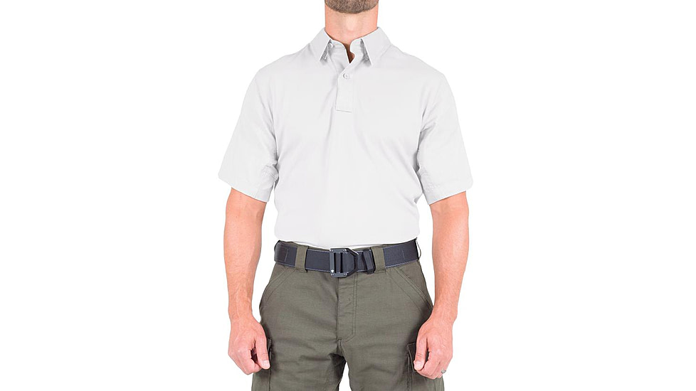 First Tactical V2 Pro Performance Short Sleeve Shirt - Mens, White, Large, T, 112012-010-L-T