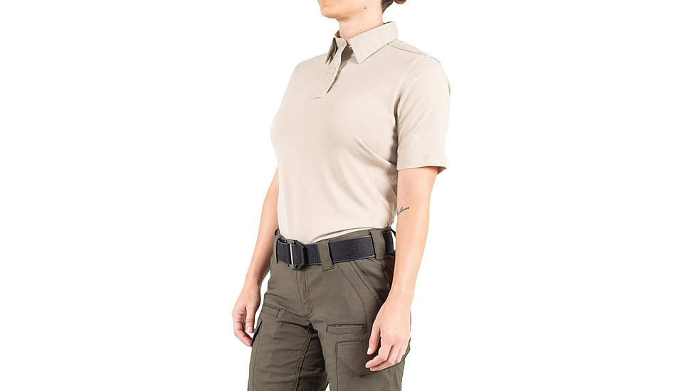 First Tactical V2 Pro Performance Short Sleeve Shirt - Womens, Khaki, Extra Large, R, 122012-055-XL-R