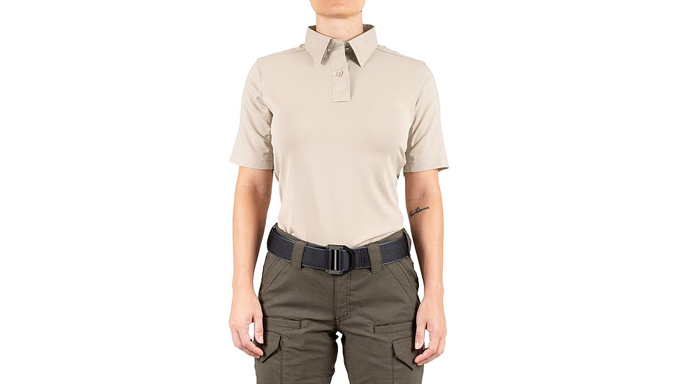 First Tactical V2 Pro Performance Short Sleeve Shirt - Womens, Khaki, Extra Large, R, 122012-055-XL-R