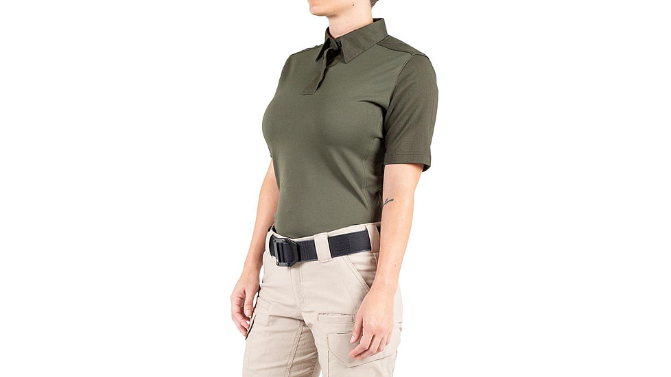 First Tactical V2 Pro Performance Short Sleeve Shirt - Womens, OD Green, Extra Large, R, 122012-830-XL-R