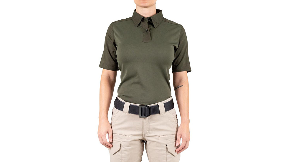 First Tactical V2 Pro Performance Short Sleeve Shirt - Womens, OD Green, Extra Large, R, 122012-830-XL-R