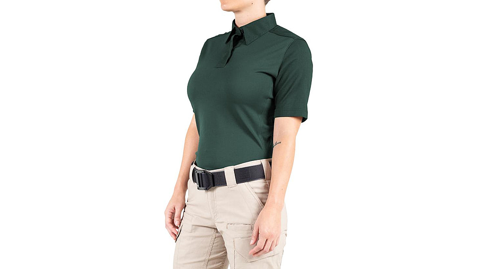 First Tactical V2 Pro Performance Short Sleeve Shirt - Womens, Spruce Green, Extra Large, R, 122012-812-XL-R