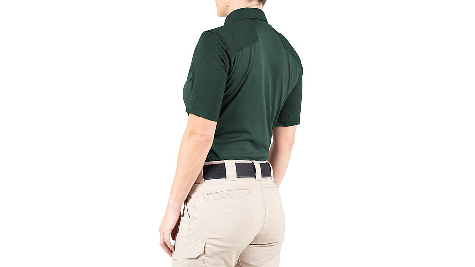 First Tactical V2 Pro Performance Short Sleeve Shirt - Womens, Spruce Green, Extra Large, R, 122012-812-XL-R