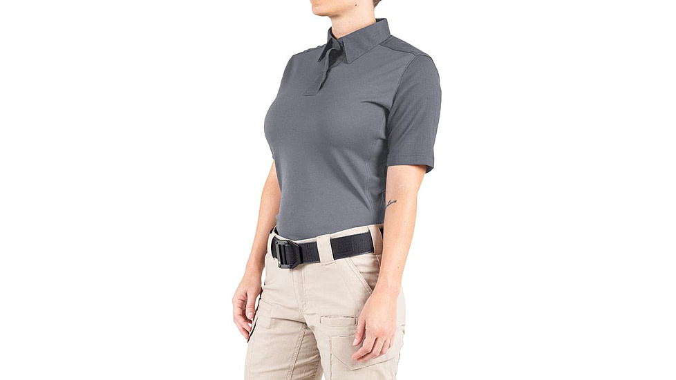 First Tactical V2 Pro Performance Short Sleeve Shirt - Womens, Wolf Grey, 2XL, R, 122012-036-XXL-R