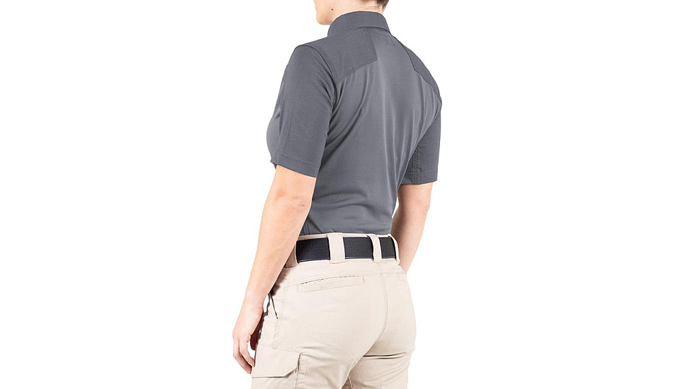 First Tactical V2 Pro Performance Short Sleeve Shirt - Womens, Wolf Grey, 2XL, R, 122012-036-XXL-R