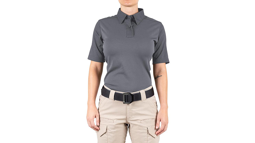 First Tactical V2 Pro Performance Short Sleeve Shirt - Womens, Wolf Grey, 2XL, R, 122012-036-XXL-R