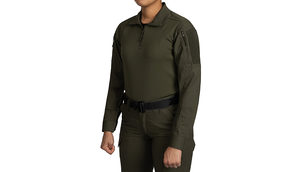 First Tactical V2 Responder Long Sleeve Shirt - Womens, Regular, OD Green, Medium, 121031-830-M-R