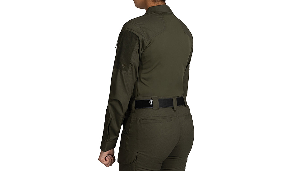 First Tactical V2 Responder Long Sleeve Shirt - Womens, Regular, OD Green, Medium, 121031-830-M-R