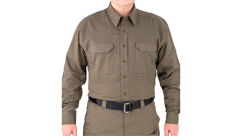 First Tactical V2 Tactical Long Sleeve Shirt - Mens, Ranger Green, 4XL, T, 111006-610-4XL-T