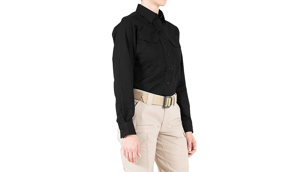 First Tactical V2 Tactical Long Sleeve Shirt - Womens, Black, Extra Small, R, 121006-019-XS-R