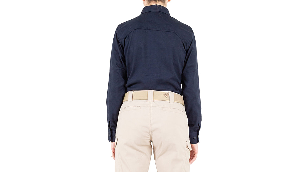 First Tactical V2 Tactical Long Sleeve Shirt - Womens, Midnight Navy, Medium, R, 121006-729-M-R