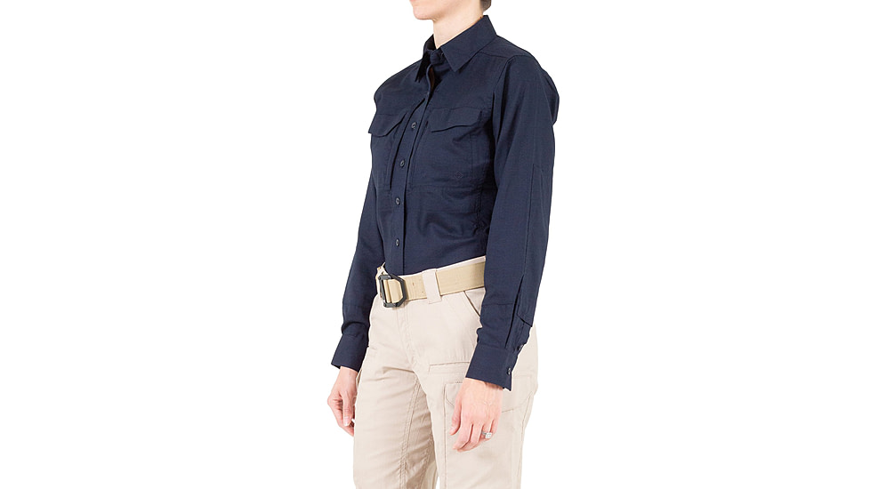 First Tactical V2 Tactical Long Sleeve Shirt - Womens, Midnight Navy, Medium, R, 121006-729-M-R