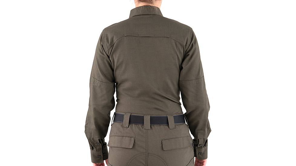 First Tactical V2 Tactical Long Sleeve Shirt - Womens, OD Green, Extra Small, R, 121006-830-XS-R