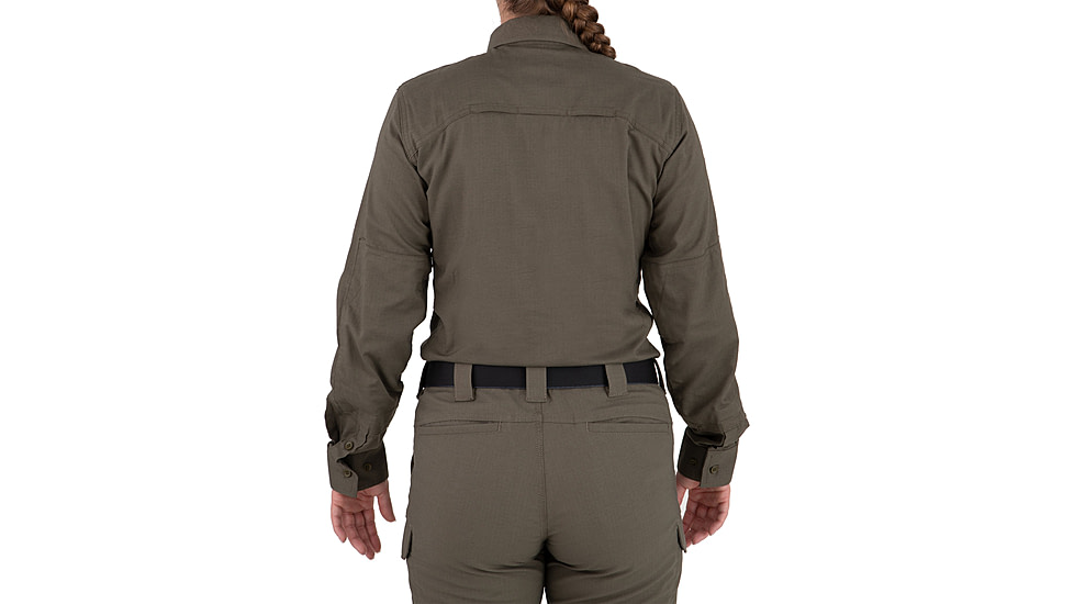First Tactical V2 Tactical Long Sleeve Shirt - Womens, Ranger Green, 2XL, R, 121006-610-XXL-R