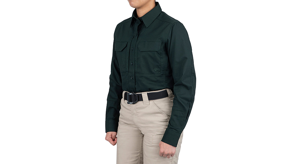 First Tactical V2 Tactical Long Sleeve Shirt - Womens, Spruce Green, Large, 121006-812-L-R