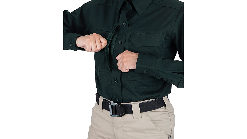 First Tactical V2 Tactical Long Sleeve Shirt - Womens, Spruce Green, Large, 121006-812-L-R