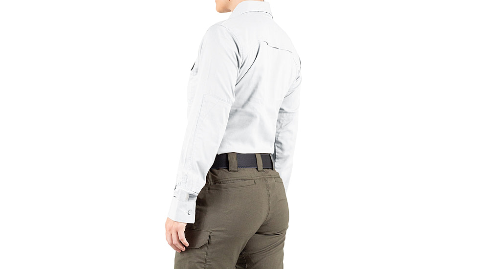 First Tactical V2 Tactical Long Sleeve Shirt - Womens, White, Large, R, 121006-010-L-R