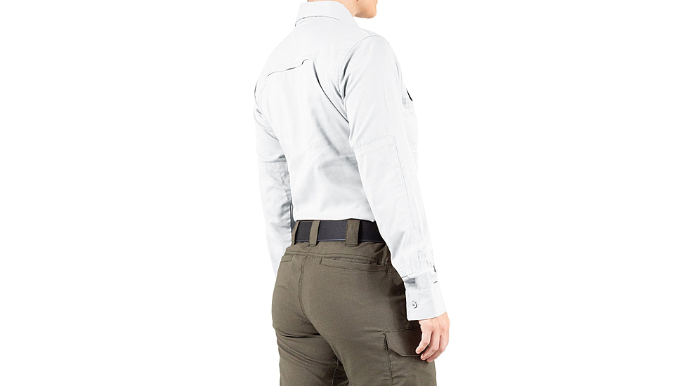 First Tactical V2 Tactical Long Sleeve Shirt - Womens, White, Large, R, 121006-010-L-R