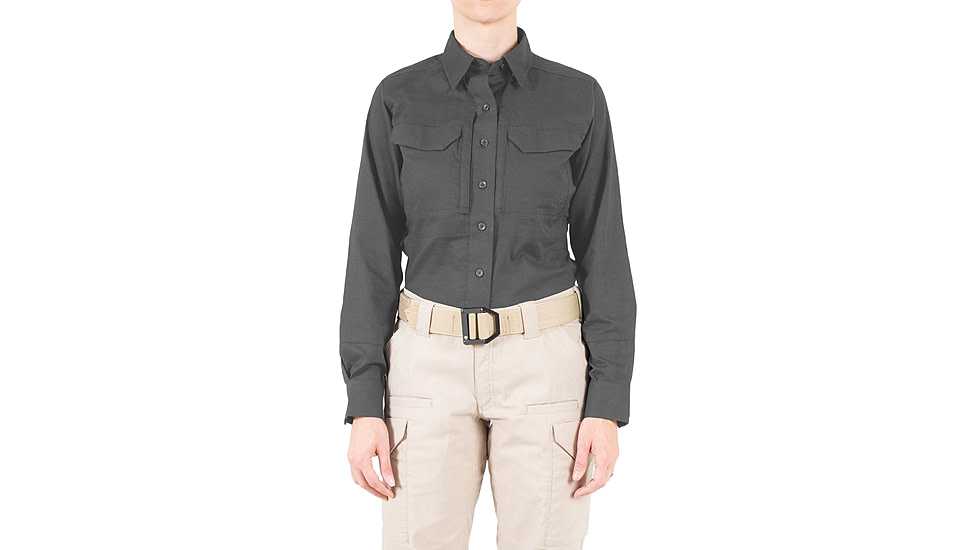 First Tactical V2 Tactical Long Sleeve Shirt - Womens, Wolf Grey, Extra Large, R, 121006-036-XL-R