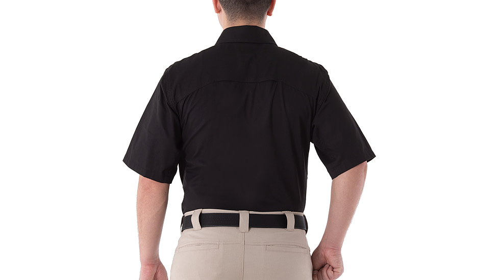 First Tactical V2 Tactical Short Sleeve Shirt - Mens, Black, Extra Large, T, 112007-019-XL-T