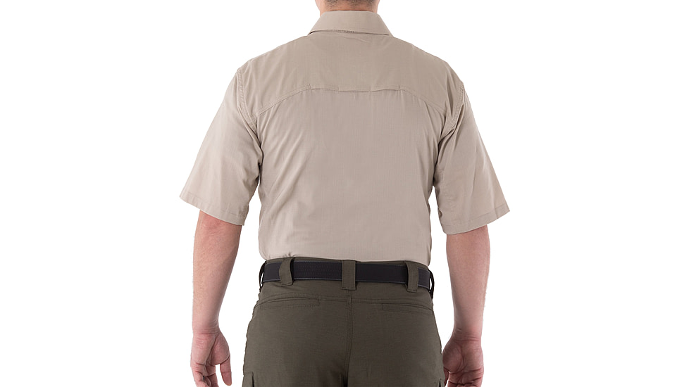 First Tactical V2 Tactical Short Sleeve Shirt - Mens, Khaki, 2XL, T, 112007-055-XXL-T