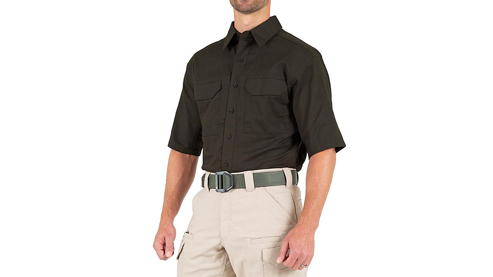 First Tactical V2 Tactical Short Sleeve Shirt - Mens, Kodiak Brown, 3XL, T, 112007-182-3XL-T