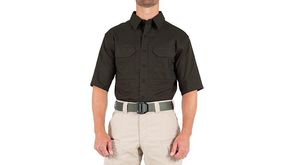 First Tactical V2 Tactical Short Sleeve Shirt - Mens, Kodiak Brown, 3XL, T, 112007-182-3XL-T