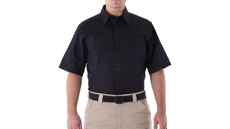 First Tactical V2 Tactical Short Sleeve Shirt - Mens, Midnight Navy, 4XL, T, 112007-729-4XL-T