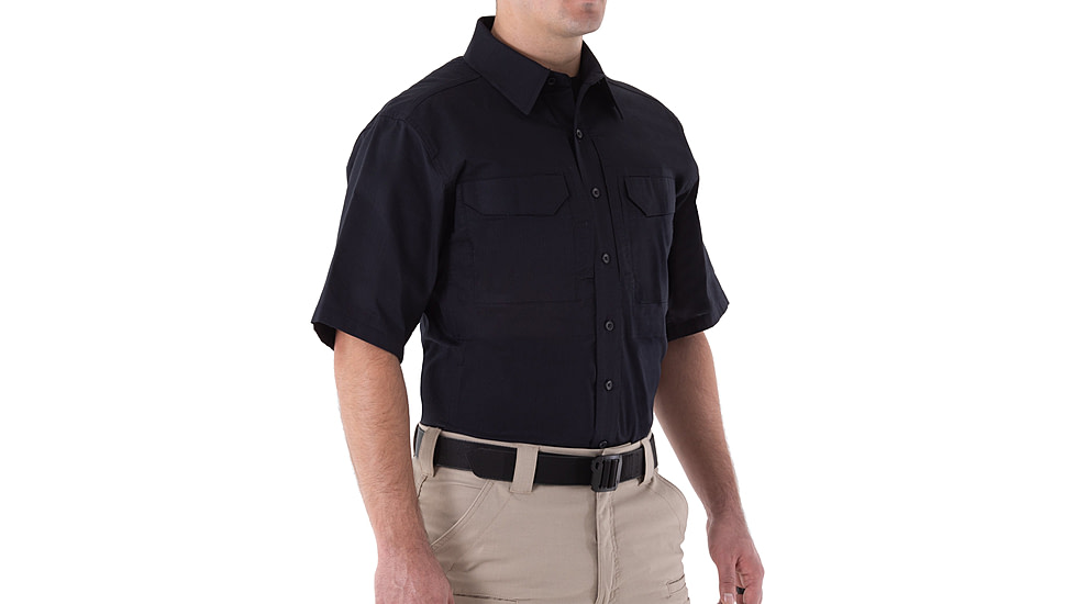 First Tactical V2 Tactical Short Sleeve Shirt - Mens, Midnight Navy, 4XL, T, 112007-729-4XL-T