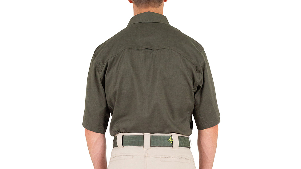 First Tactical V2 Tactical Short Sleeve Shirt - Mens, OD Green, 4XL, T, 112007-830-4XL-T