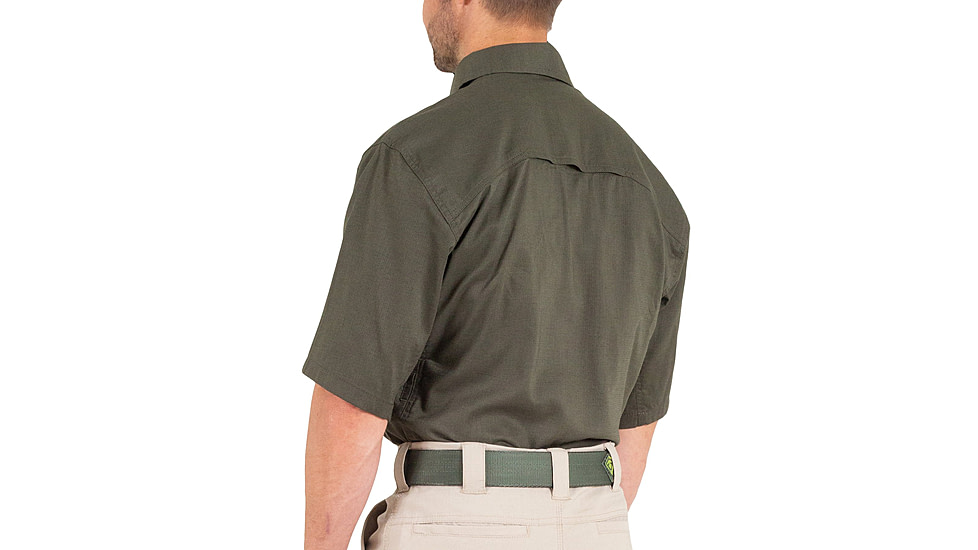 First Tactical V2 Tactical Short Sleeve Shirt - Mens, OD Green, 4XL, T, 112007-830-4XL-T
