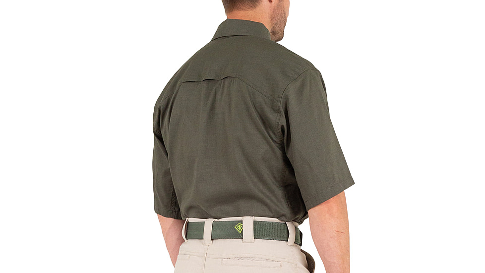 First Tactical V2 Tactical Short Sleeve Shirt - Mens, OD Green, 4XL, T, 112007-830-4XL-T