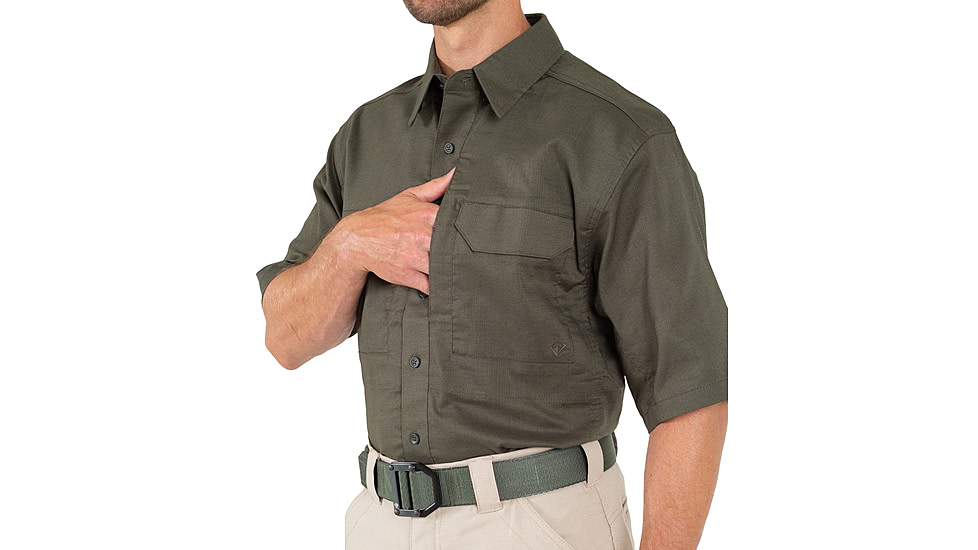 First Tactical V2 Tactical Short Sleeve Shirt - Mens, OD Green, 4XL, T, 112007-830-4XL-T