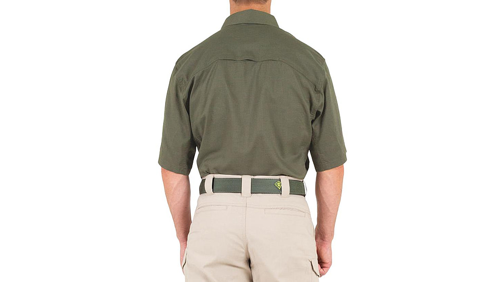 First Tactical V2 Tactical Short Sleeve Shirt - Mens, Ranger Green, 2XL, T, 112007-610-XXL-T