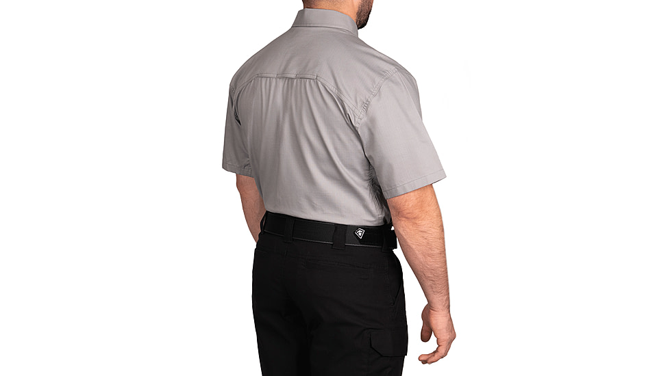 First Tactical V2 Tactical Short Sleeve Shirt - Mens, Tall, Nickel Gray, 3XL, 112007-083-3XL-T