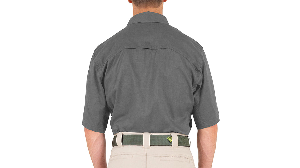First Tactical V2 Tactical Short Sleeve Shirt - Mens, Wolf Grey, 2XL, T, 112007-036-XXL-T