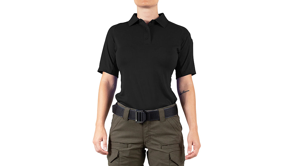 First Tactical Performance Short Sleeve Polo - Women's, Black, 3XL, 122509-019-3XL