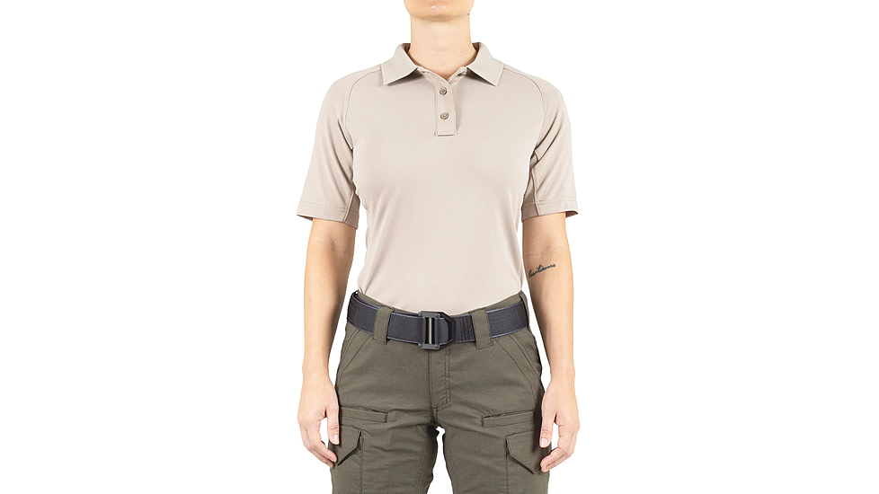 First Tactical Performance Short Sleeve Polo - Women's, Khaki, 3XL, 122509-055-3XL