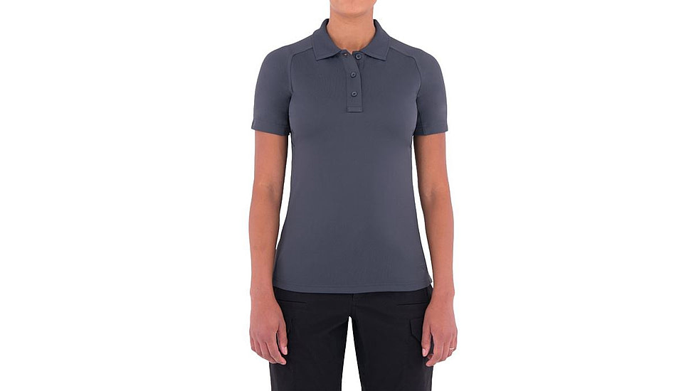 First Tactical Womens Performance Ss Polo, Asphalt, Extra Small 122509-015-XS