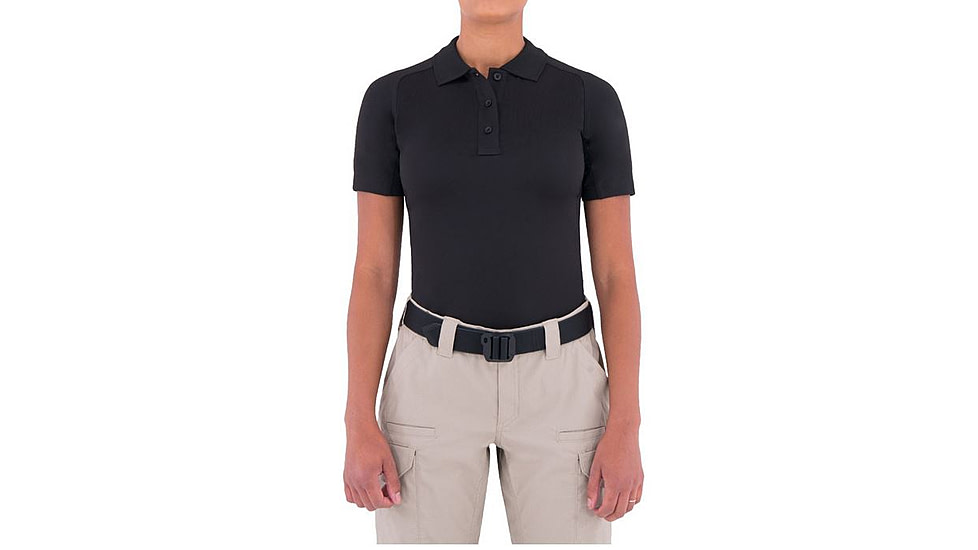 First Tactical Womens Performance Ss Polo, Black, Extra Small 122509-019-XS