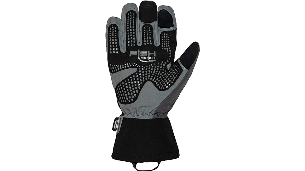Fish Monkey Stealth Sherpa Dry-Tec Heavyweight Glove, Grey, L, FM52-GRY-L