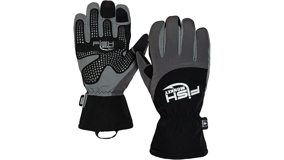 Fish Monkey Stealth Sherpa Dry-Tec Heavyweight Glove, Grey, L, FM52-GRY-L