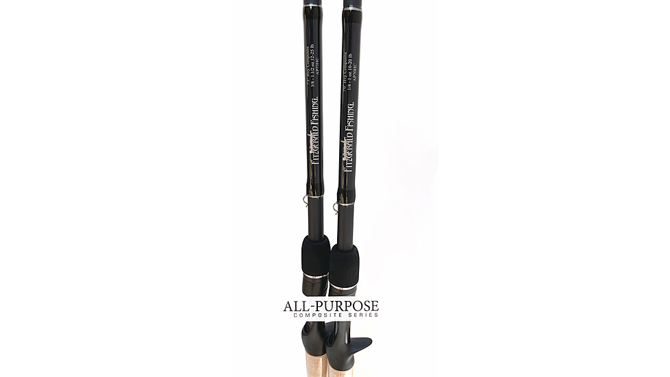Fitzgerald Fishing All Purpose Composite Series Rods, Heavy Composite, Black, 7ft3in, AP73HC