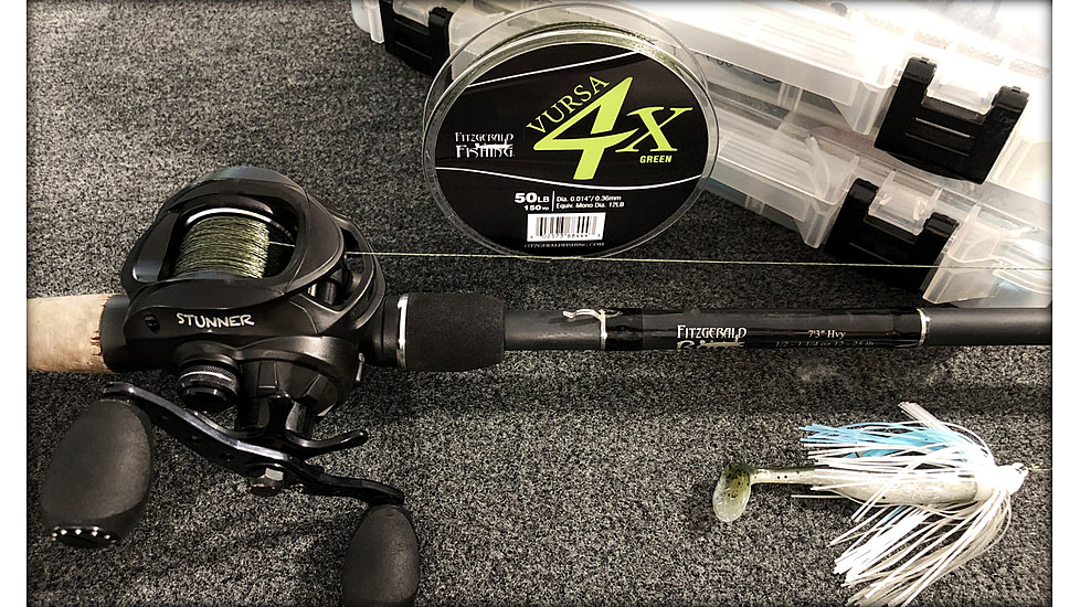 Fitzgerald Fishing Vursa Braid 4X Line, 40lb, Green, 150yds, VBG4X40150